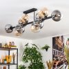 Gastor Plafoniera, Lampada a sfera Ambrato, Chiaro, Grigio fumo, 10-Luci