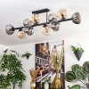Gastor Plafoniera, Lampada a sfera Ambrato, Chiaro, Grigio fumo, 10-Luci