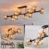 Gastor Plafoniera, Lampada a sfera Ambrato, Chiaro, 10-Luci
