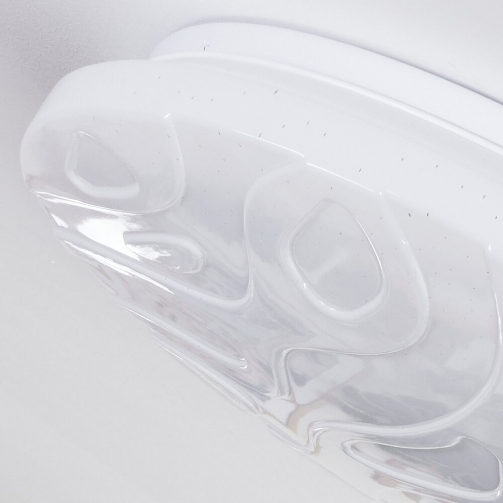 Deral Plafoniera LED Bianco, 1-Luce, Telecomando