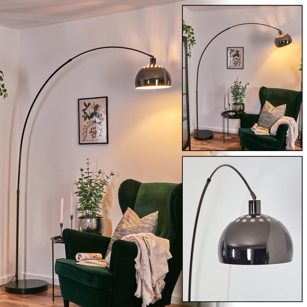 Baloca Lampada da terra Cromo, Nero, 1-Luce main product photo