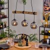 Ripoll Lampadario a sospensione, Lampada a sfera, Lampada a sospensione Écru, Nero, 3-Luci