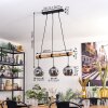 Ripoll Lampadario a sospensione, Lampada a sfera, Lampada a sospensione Écru, Nero, 3-Luci