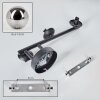 Chehalis Lampada a sfera, Applique Grigio fumo, 3-Luci
