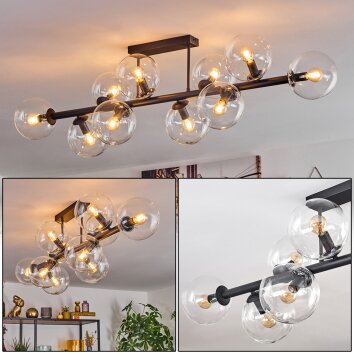 Gastor Plafoniera, Lampada a sfera Chiaro, 10-Luci