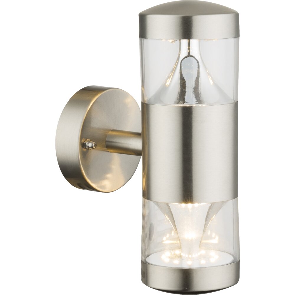 Globo Fosca Applique da esterno LED Argento, 1-Luce