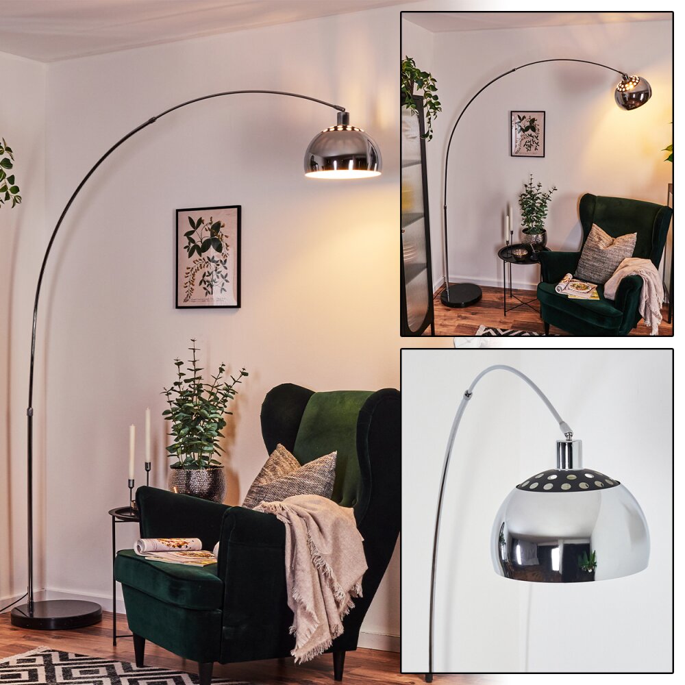 Baloca Lampada da terra Cromo, Nero, 1-Luce main product photo