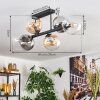 Gastor Plafoniera, Lampada a sfera Ambrato, Chiaro, Grigio fumo, 6-Luci