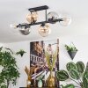 Gastor Plafoniera, Lampada a sfera Ambrato, Chiaro, Grigio fumo, 6-Luci
