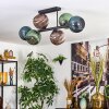 Koyoto Plafoniera, Lampada a sfera Blu, Verde, Ramato, 6-Luci