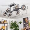Gastor Plafoniera, Lampada a sfera Chiaro, Grigio fumo, 8-Luci