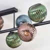 Gastor Plafoniera, Lampada a sfera Blu, Verde, Ramato, 10-Luci