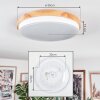 Hiral Plafoniera, Panel LED Écru, Bianco, 1-Luce