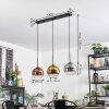 Koyoto Lampadario a sospensione, Lampada a sfera, Lampada a sospensione Cromo, Oro, Chiaro, Ramato, Grigio fumo, 3-Luci