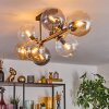Gastor Plafoniera, Lampada a sfera Ambrato, Chiaro, Grigio fumo, 8-Luci