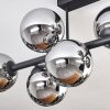 Gastor Plafoniera, Lampada a sfera Cromo, Grigio fumo, 8-Luci