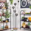 Gastor Lampada da terra 30 cm Legno scuro, Nero, 4-Luci