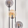 Gastor Lampada da terra 30 cm Legno scuro, Nero, 4-Luci