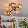 Gastor Plafoniera, Lampada a sfera Ambrato, Chiaro, Grigio fumo, 8-Luci