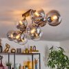 Chehalis Plafoniera, Lampada a sfera Chiaro, Grigio fumo, 10-Luci
