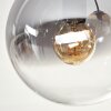 Gastor Plafoniera, Lampada a sfera 45 cm Ambrato, Chiaro, Grigio fumo, 5-Luci