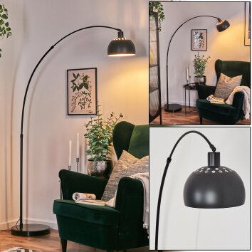 Baloca Lampada da terra, Lampade ad arco Nero, 1-Luce
