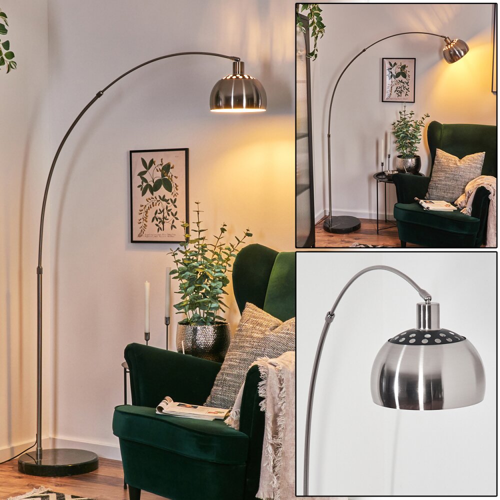 Baloca Lampada da terra Nichel opaco, Nero, 1-Luce main product photo