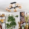 Gastor Plafoniera, Lampada a sfera Ambrato, 6-Luci