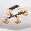 Gastor Plafoniera, Lampada a sfera Ambrato, 6-Luci