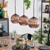 Koyoto Lampadario a sospensione, Lampada a sfera, Lampada a sospensione Ramato, 3-Luci