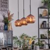 Ripoll Lampadario a sospensione, Lampada a sfera, Lampada a sospensione Ramato, 3-Luci