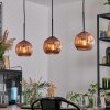 Ripoll Lampadario a sospensione, Lampada a sfera, Lampada a sospensione Ramato, 3-Luci