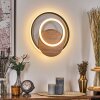 Rapoila Applique LED Aspetto del legno, Nero, 1-Luce