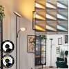 Dillingby Lampada da terra LED Nero, 2-Luci