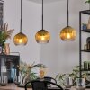 Koyoto Lampadario a sospensione, Lampada a sfera, Lampada a sospensione Oro, Chiaro, 3-Luci