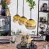 Koyoto Lampadario a sospensione, Lampada a sfera, Lampada a sospensione Oro, Chiaro, 3-Luci