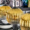 Koyoto Lampadario a sospensione, Lampada a sfera, Lampada a sospensione Oro, Chiaro, 3-Luci