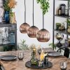 Koyoto Lampadario a sospensione, Lampada a sfera, Lampada a sospensione Ramato, 3-Luci