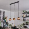 Koyoto Lampadario a sospensione, Lampada a sfera, Lampada a sospensione Ramato, 3-Luci