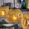 Koyoto Lampadario a sospensione, Lampada a sfera, Lampada a sospensione Oro, Chiaro, 3-Luci