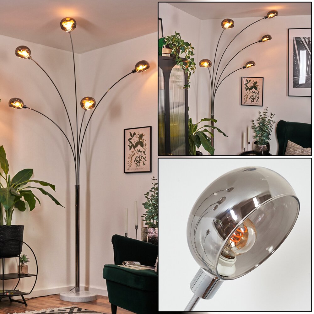 Nikkala Lampada da terra Cromo, Bianco, 5-Luci main product photo