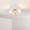 Banjul Plafoniera Legno chiaro, Bianco, 3-Luci