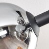 Gastor Plafoniera, Lampada a sfera Cromo, Chiaro, Grigio fumo, 6-Luci