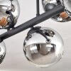 Gastor Plafoniera, Lampada a sfera Cromo, Chiaro, Grigio fumo, 6-Luci