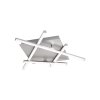 Leuchten Direkt LOLA-SIMON Plafoniera LED Acciaio inox, 2-Luci, Telecomando, Cambia colore