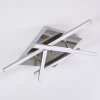 Eriz Plafoniera LED Nichel opaco, 4-Luci, Telecomando, Cambia colore