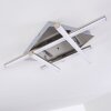 Eriz Plafoniera LED Nichel opaco, 4-Luci, Telecomando, Cambia colore