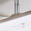 Eriz Plafoniera LED Nichel opaco, 4-Luci, Telecomando, Cambia colore