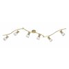 Trio LEVISTO Faretto da soffitto LED Ottone, 6-Luci