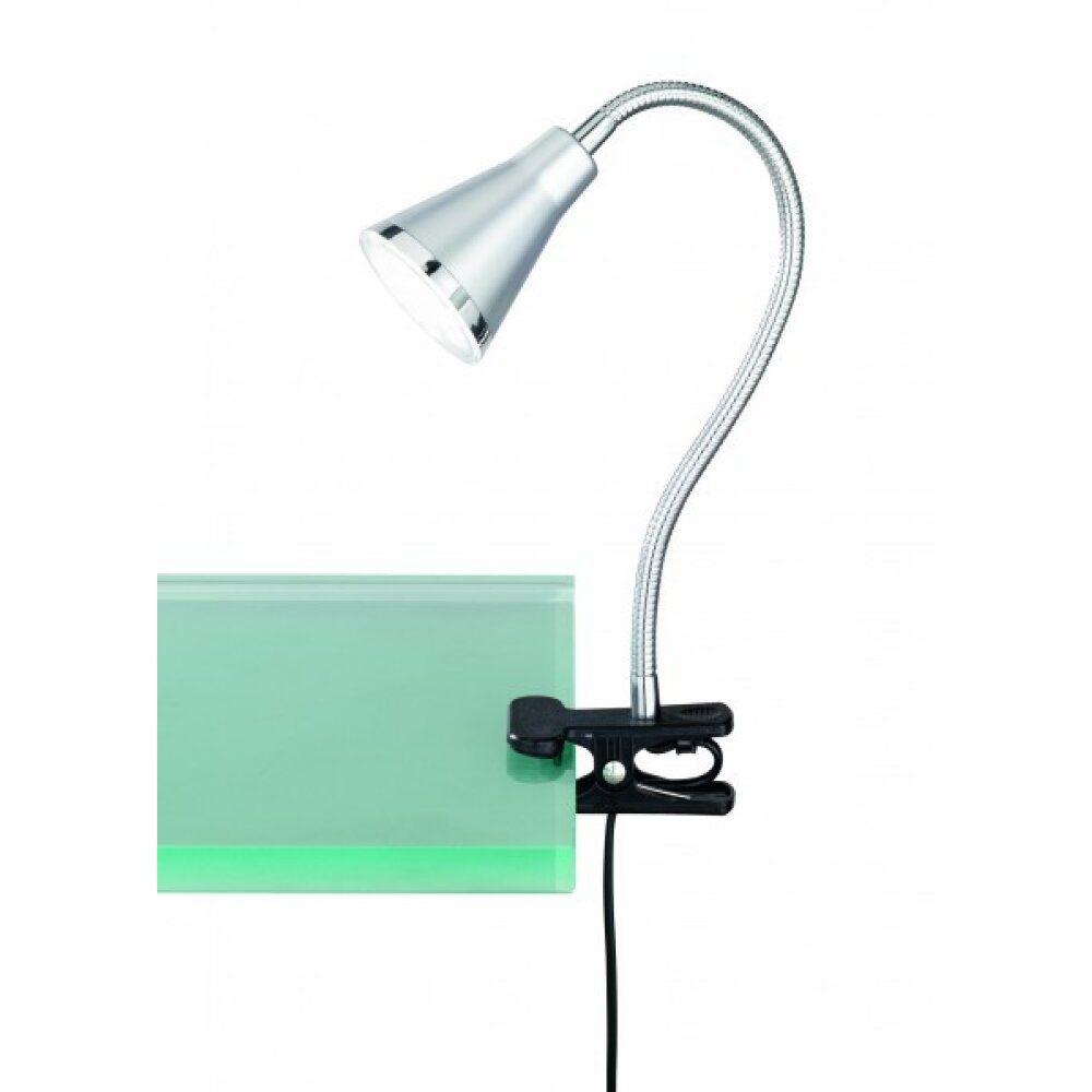 Reality ARRAS Lampada con pinza LED Titanio, 1-Luce main product photo